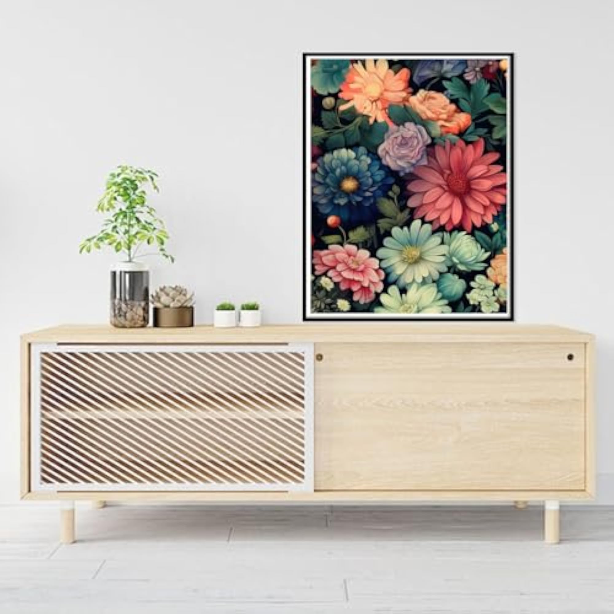 Square Diamond Painting Flowers Square Drill Art Kits